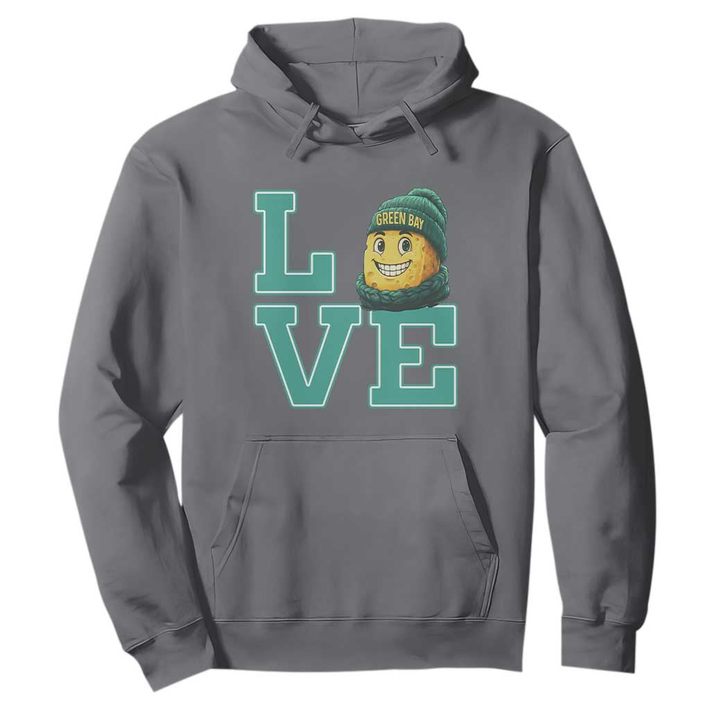 Green Bay Cheesehead Hoodie Football Fan Supporter Gift Idea TS12 Charcoal Print Your Wear