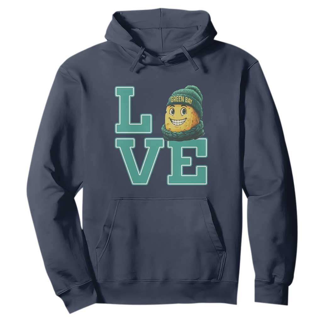 Green Bay Cheesehead Hoodie Football Fan Supporter Gift Idea TS12 Navy Print Your Wear