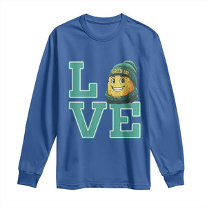 Green Bay Cheesehead Long Sleeve Shirt Football Fan Supporter Gift Idea TS12 Royal Blue Print Your Wear