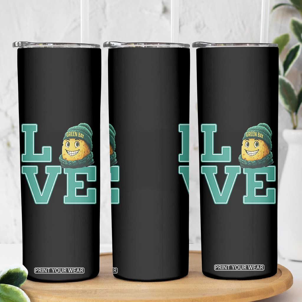 Green Bay Cheesehead Skinny Tumbler Football Fan Supporter Gift Idea TS12 Print Your Wear