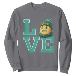 Green Bay Cheesehead Sweatshirt Football Fan Supporter Gift Idea TS12 Charcoal Print Your Wear