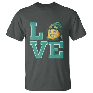 Green Bay Cheesehead T Shirt Football Fan Supporter Gift Idea TS12 Dark Heather Print Your Wear