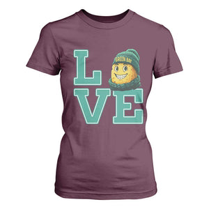 Green Bay Cheesehead T Shirt For Women Football Fan Supporter Gift Idea TS12 Maroon Print Your Wear