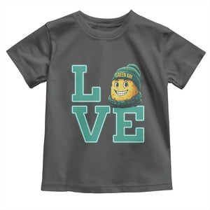 Green Bay Cheesehead Toddler T Shirt Football Fan Supporter Gift Idea TS12 Dark Heather Print Your Wear