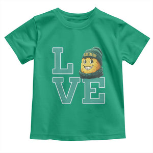 Green Bay Cheesehead Toddler T Shirt Football Fan Supporter Gift Idea TS12 Irish Green Print Your Wear