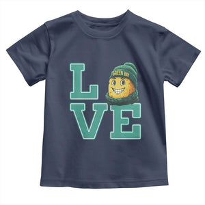 Green Bay Cheesehead Toddler T Shirt Football Fan Supporter Gift Idea TS12 Navy Print Your Wear