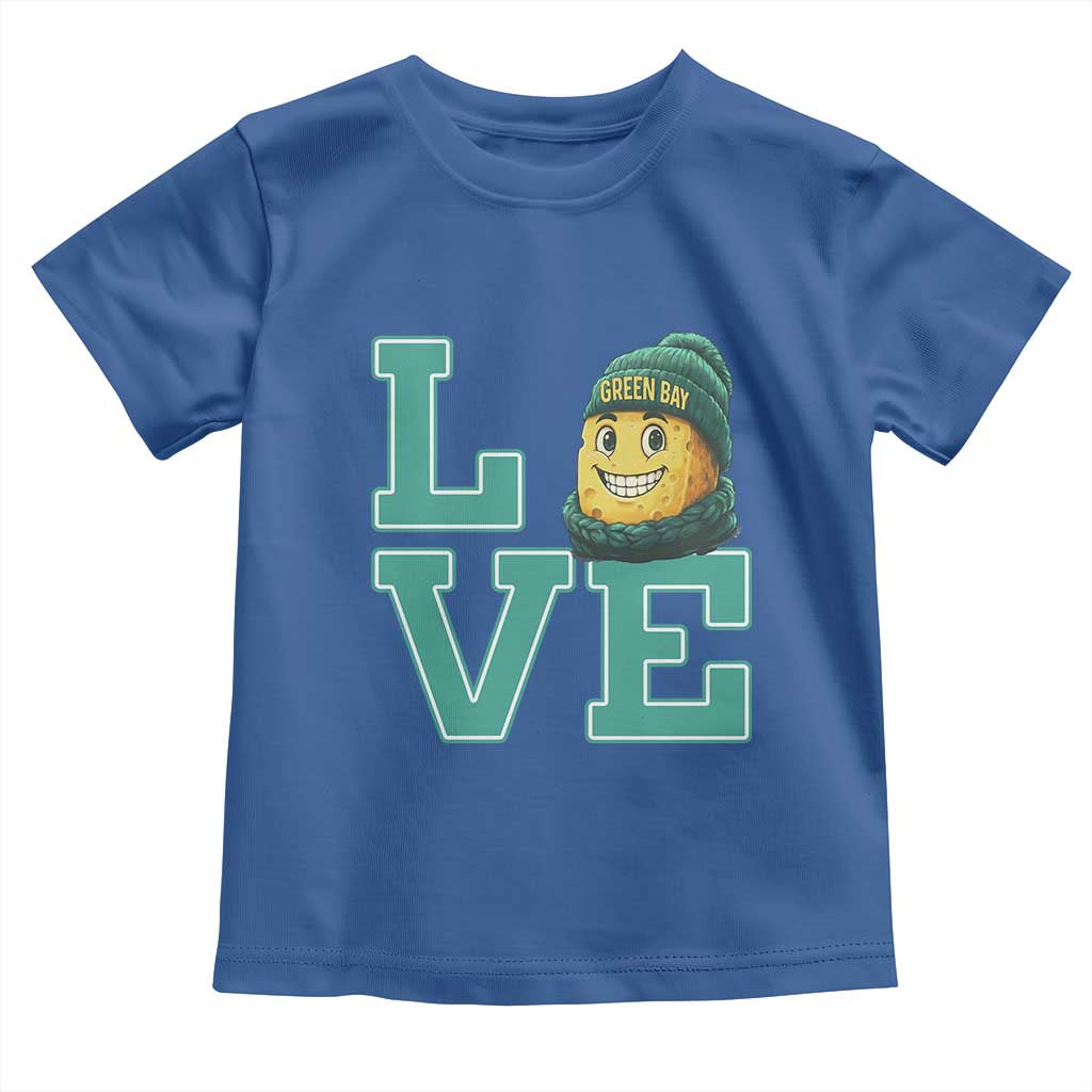 Green Bay Cheesehead Toddler T Shirt Football Fan Supporter Gift Idea TS12 Royal Blue Print Your Wear
