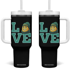 Green Bay Cheesehead Tumbler With Handle Football Fan Supporter Gift Idea TS12 One Size: 40 oz Black Print Your Wear