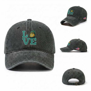 GFF Lover Football Fan Supporter Gift Idea Washed Cotton Baseball Cap TS12 Washed Cap Universal Fit Dark Green Print Your Wear