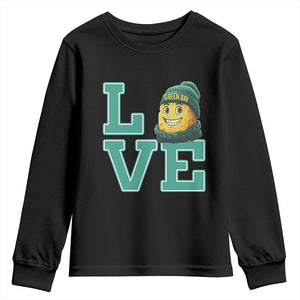 Green Bay Cheesehead Youth Sweatshirt Football Fan Supporter Gift Idea TS12 Black Print Your Wear