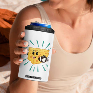 Funny Chz Head Football Player Sports Gift Idea 4 in 1 Can Cooler Tumbler TS12 Print Your Wear