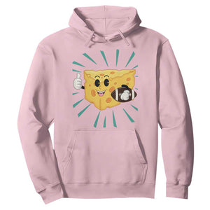 Funny Cheese Head Football Player Sports Gift Idea Hoodie TS12 Light Pink Print Your Wear