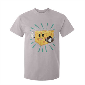 Funny Chz Head Football Player Sports Gift Idea T Shirt For Kid TS12 Ice Gray Print Your Wear