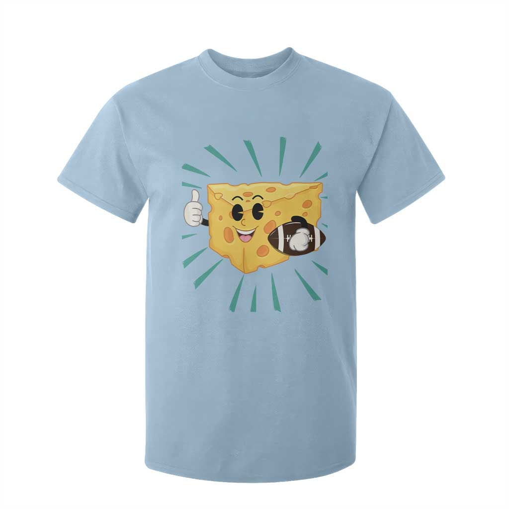 Funny Chz Head Football Player Sports Gift Idea T Shirt For Kid TS12 Light Blue Print Your Wear