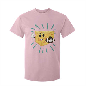 Funny Chz Head Football Player Sports Gift Idea T Shirt For Kid TS12 Light Pink Print Your Wear