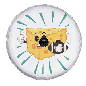 Funny Cheese Head Football Player Sports Gift Idea Spare Tire Cover TS12 Print Your Wear
