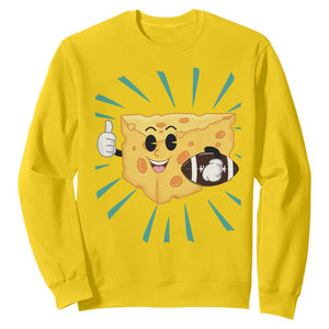 Funny Cheese Head Football Player Sports Gift Idea Sweatshirt TS12 Daisy Print Your Wear