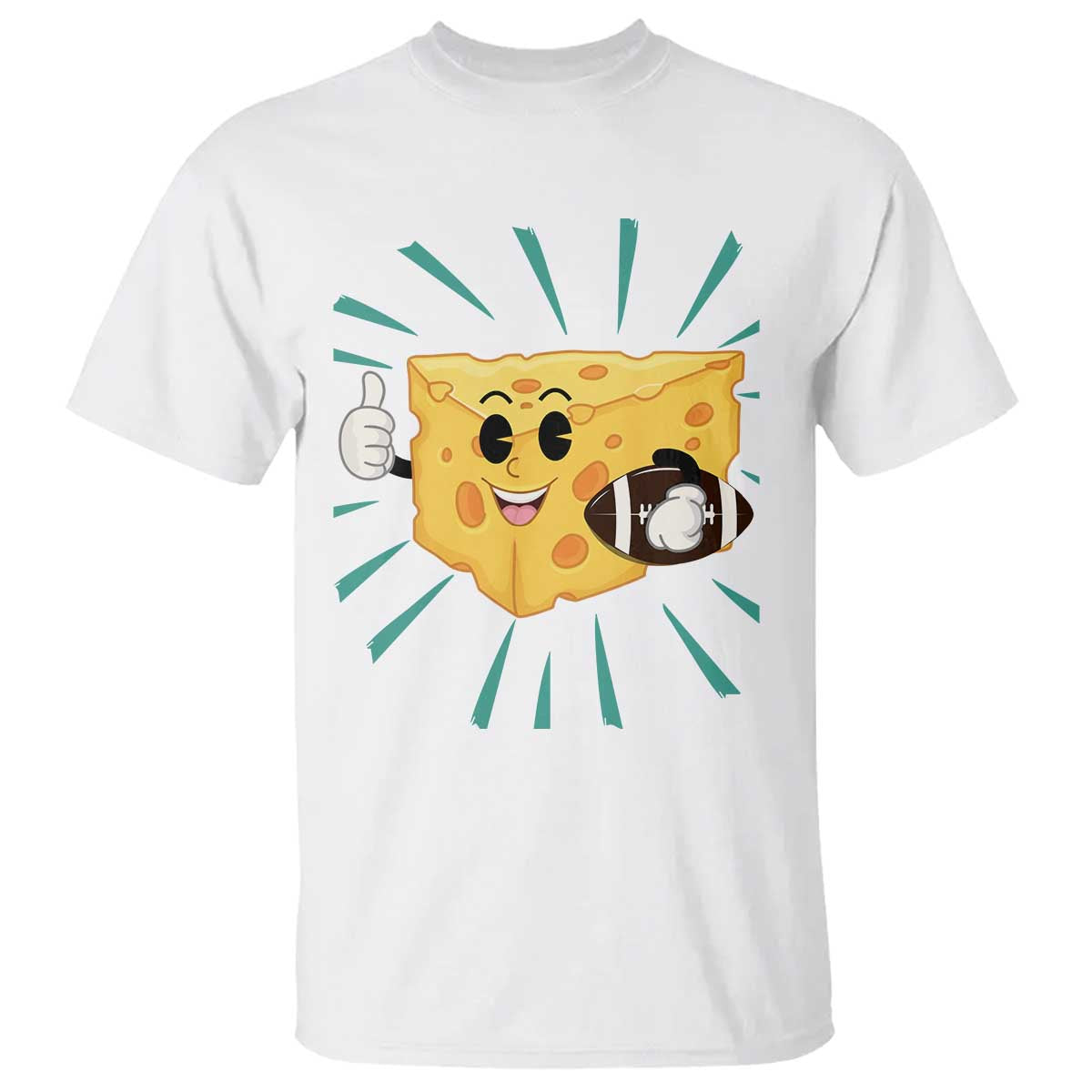 Funny Chz Head Football Player Sports Gift Idea T Shirt TS12 White Print Your Wear
