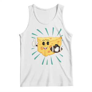 Funny Cheese Head Football Player Sports Gift Idea Tank Top TS12 White Print Your Wear