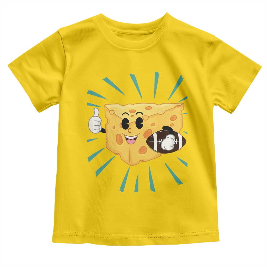 Funny Cheese Head Football Player Sports Gift Idea Toddler T Shirt TS12 Daisy Print Your Wear