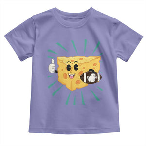 Funny Chz Head Football Player Sports Gift Idea Toddler T Shirt TS12 Violet Print Your Wear