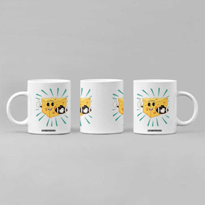 Funny Cheese Head Football Player Sports Gift Idea Coffee Mug TS12 Print Your Wear