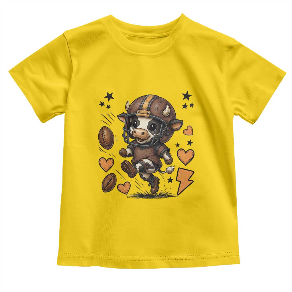Football Lover Toddler T Shirt Cute Dairy Cow Playing Football TS12 Daisy Print Your Wear