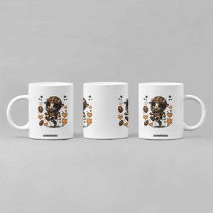 Football Lover Coffee Mug Cute Dairy Cow Playing Football TS12 Print Your Wear