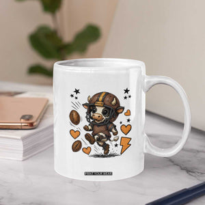Football Lover Coffee Mug Cute Dairy Cow Playing Football TS12 Print Your Wear