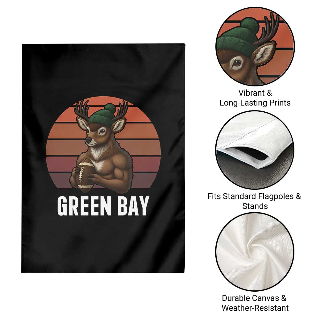 Deer GFF Retro Vintage Style Football Gift Garden Flag TS12 Print Your Wear