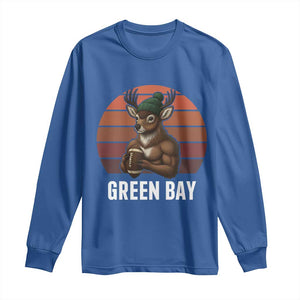 Deer GFF Retro Vintage Style Football Gift Long Sleeve Shirt TS12 Royal Blue Print Your Wear