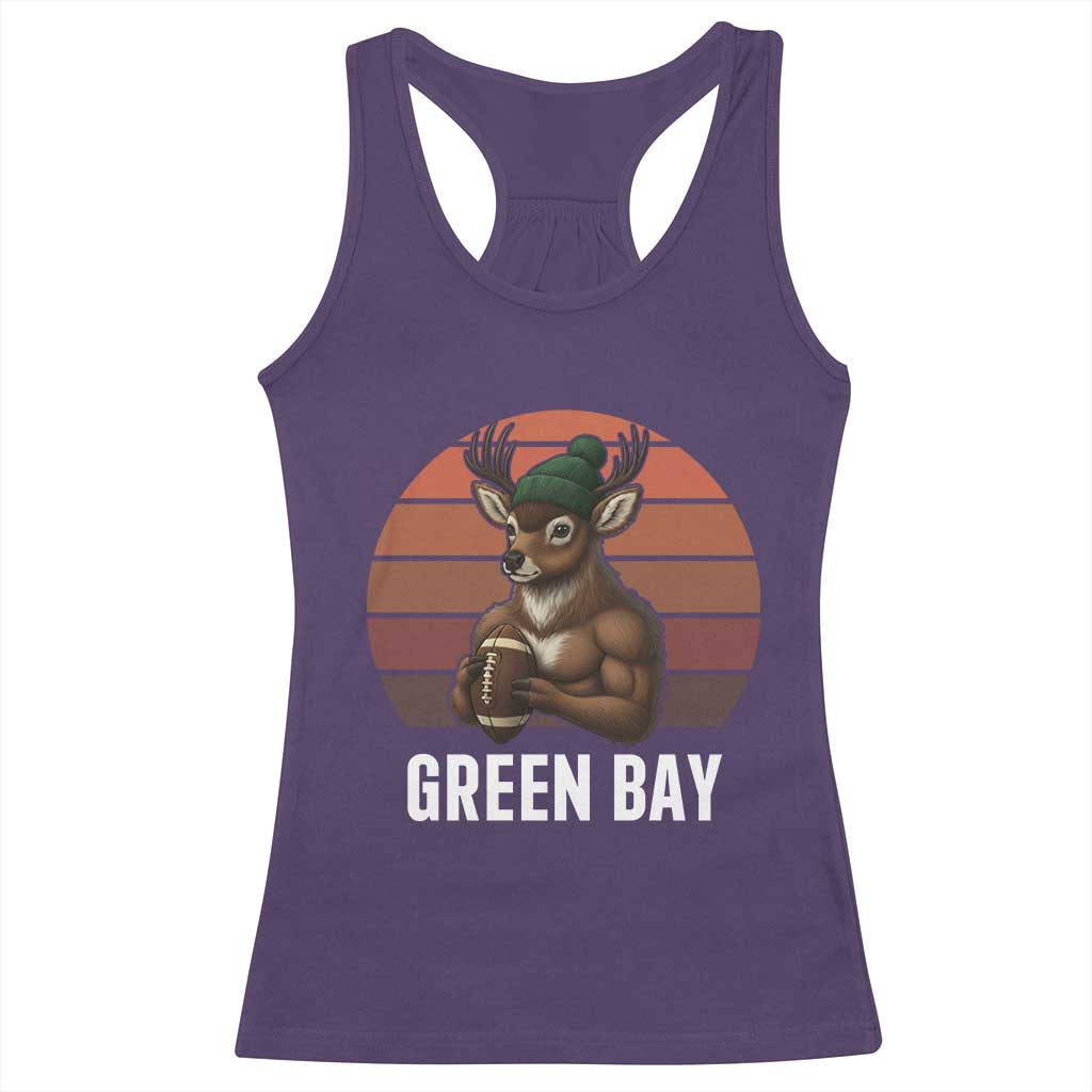 Deer GFF Retro Vintage Style Football Gift Racerback Tank Top TS12 Purple Print Your Wear