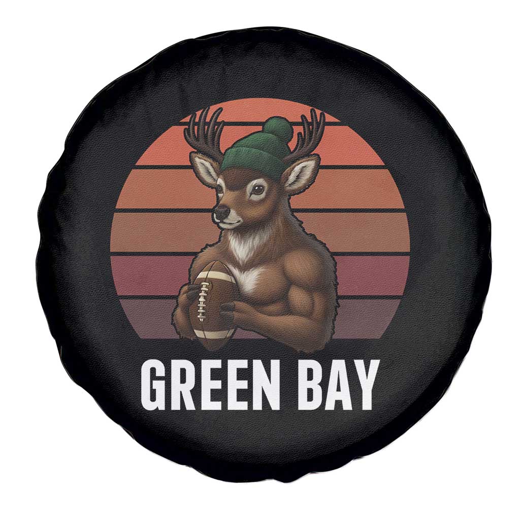 Deer Green Bay Football Spare Tire Cover Retro Vintage Style TS12 Print Your Wear