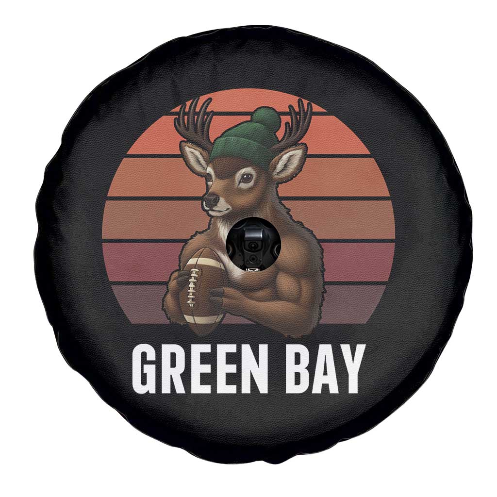 Deer Green Bay Football Spare Tire Cover Retro Vintage Style TS12 Print Your Wear