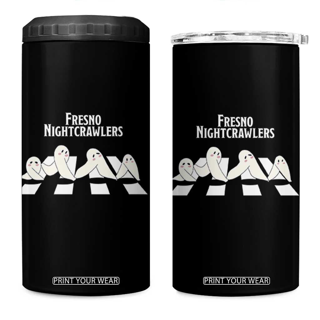 Fresno Nightcrawler 4 in 1 Can Cooler Tumbler Folklore Gothic Horror Cryptid Gift TS12 One Size: 16 oz Black Print Your Wear
