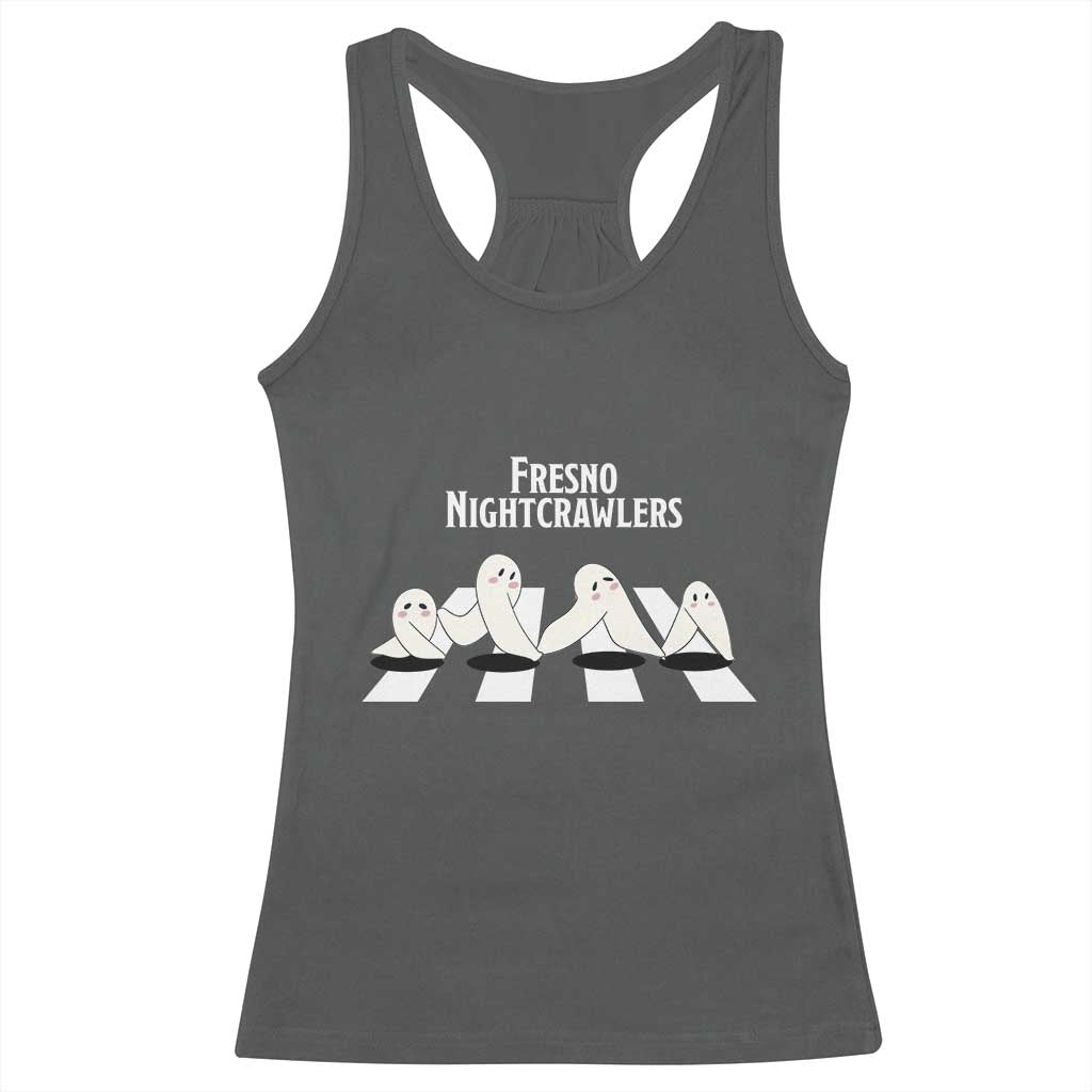 Fresno Nightcrawler Racerback Tank Top Folklore Gothic Horror Cryptid Gift TS12 Dark Heather Print Your Wear
