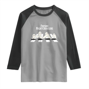 Fresno Nightcrawler Raglan Shirt Folklore Gothic Horror Cryptid Gift TS12 Sport Gray Black Print Your Wear