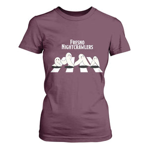 Fresno Nightcrawler T Shirt For Women Folklore Gothic Horror Cryptid Gift TS12 Maroon Print Your Wear