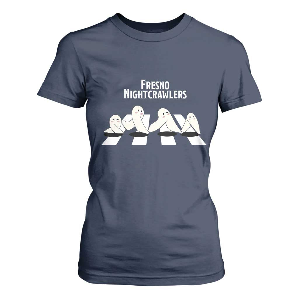 Fresno Nightcrawler T Shirt For Women Folklore Gothic Horror Cryptid Gift TS12 Navy Print Your Wear