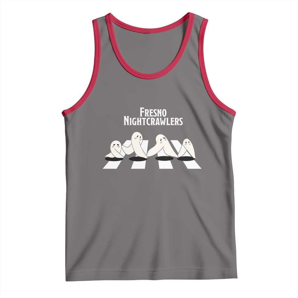 Fresno Nightcrawler Tank Top Folklore Gothic Horror Cryptid Gift TS12 Deep Heather Red Print Your Wear
