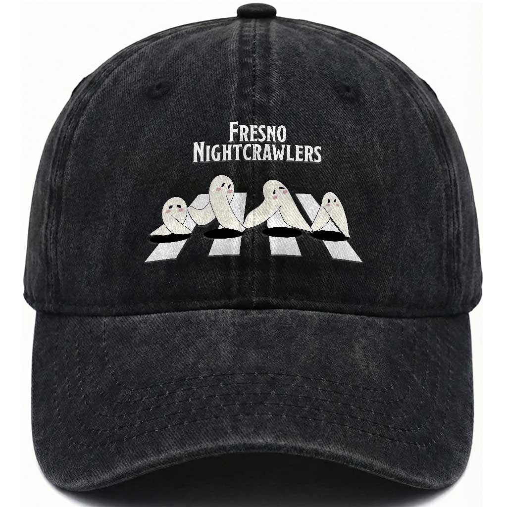 Fresno Nightcrawler Washed Cotton Baseball Cap Folklore Gothic Horror Cryptid Gift TS12 Print Your Wear