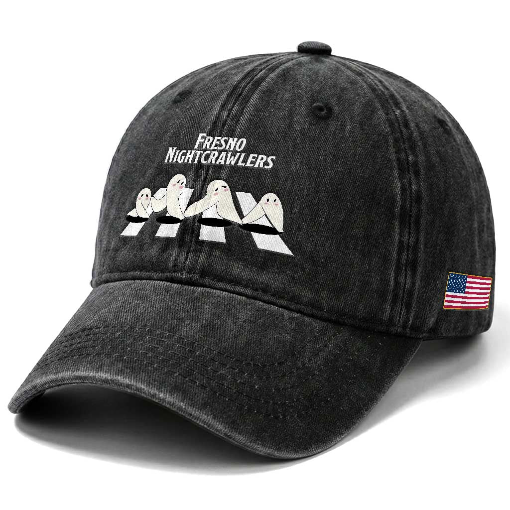 Fresno Nightcrawler Washed Cotton Baseball Cap Folklore Gothic Horror Cryptid Gift TS12 Print Your Wear