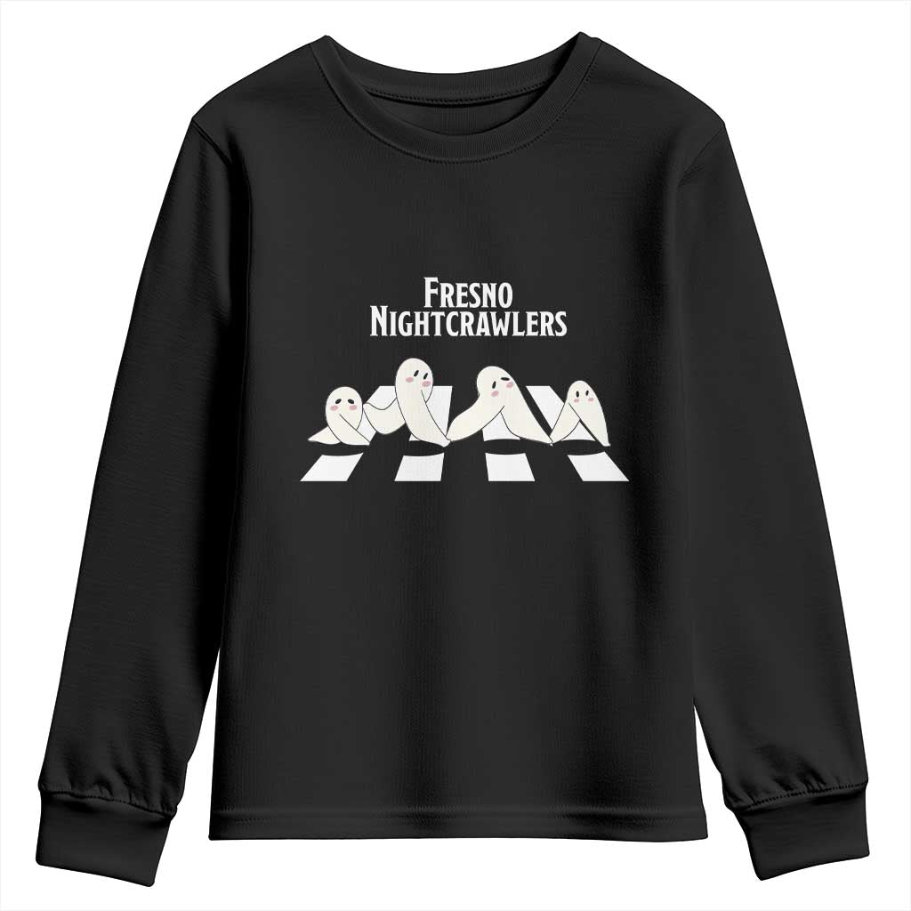 Fresno Nightcrawler Youth Sweatshirt Folklore Gothic Horror Cryptid Gift TS12 Black Print Your Wear