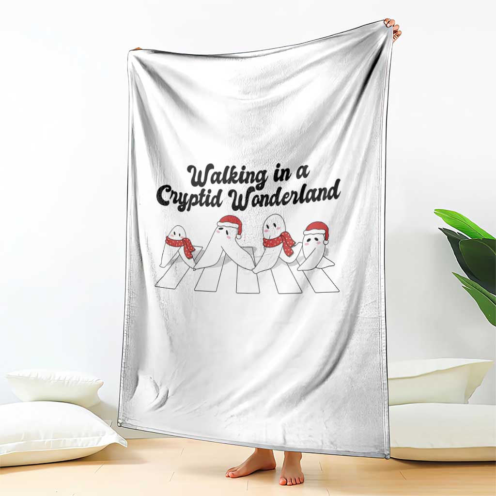 Funny Fresno Nightcrawlers Christmas Gift Throw Blanket Walking In A Cryptid Wonderland TS12 Print Your Wear