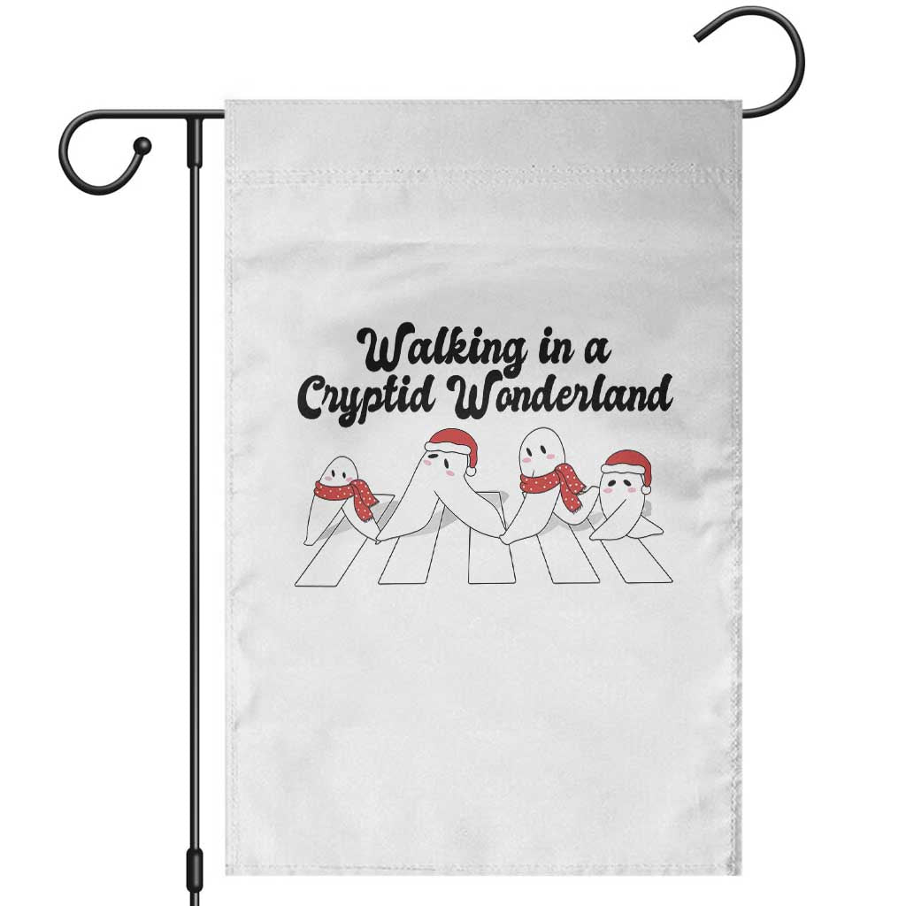 Funny Fresno Nightcrawlers Christmas Gift Garden Flag Walking In A Cryptid Wonderland TS12 White Print Your Wear