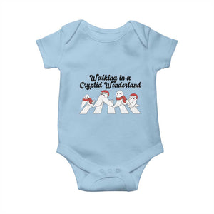 Funny Fresno Nightcrawlers Christmas Gift Baby Onesie Walking In A Cryptid Wonderland TS12 Light Blue Print Your Wear