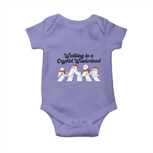 Funny Fresno Nightcrawlers Christmas Gift Baby Onesie Walking In A Cryptid Wonderland TS12 Violet Print Your Wear