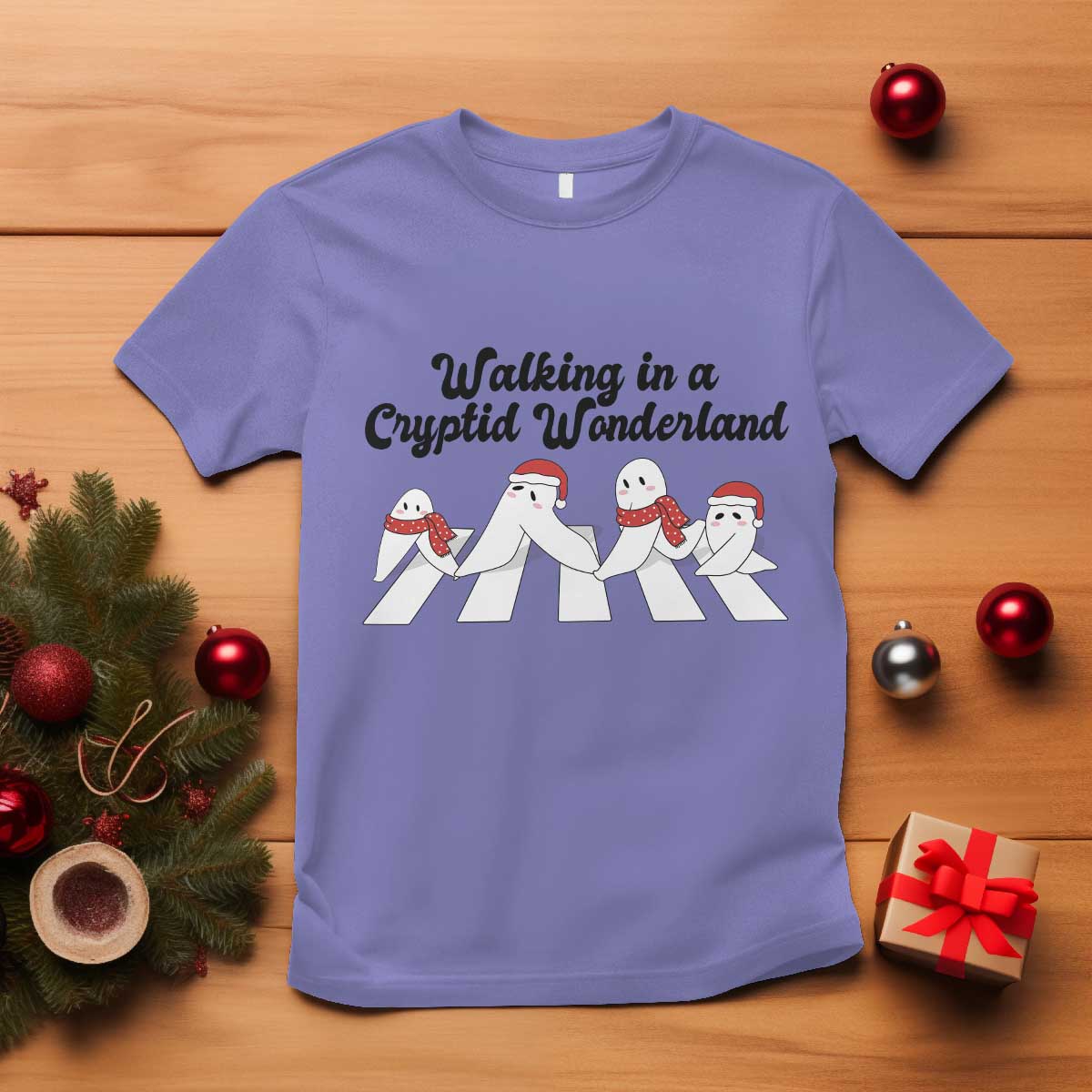 Funny Fresno Nightcrawlers Christmas Gift T Shirt Walking In A Cryptid Wonderland TS12 Violet Print Your Wear