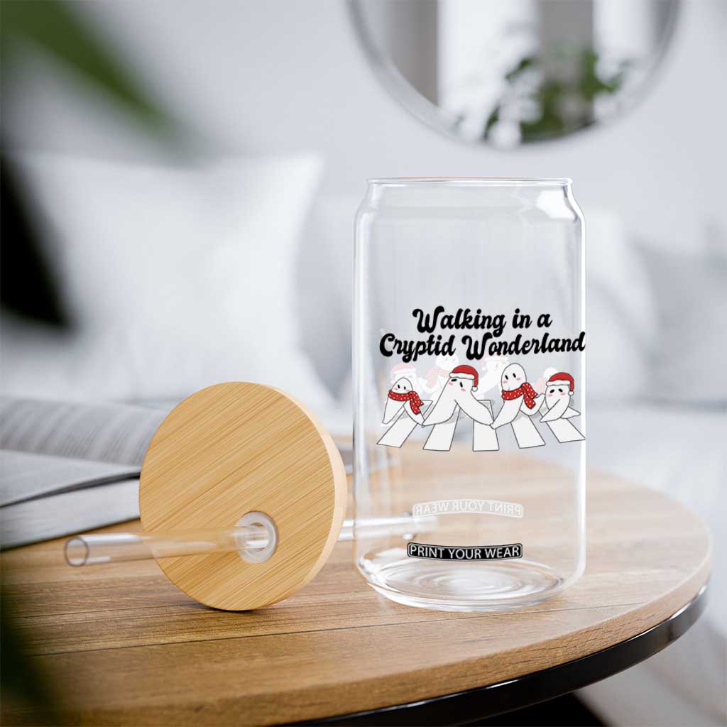 Funny Fresno Nightcrawlers Christmas Gift Glass Can Walking In A Cryptid Wonderland TS12 Print Your Wear