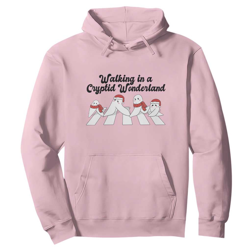 Funny Fresno Nightcrawlers Christmas Gift Hoodie Walking In A Cryptid Wonderland TS12 Light Pink Print Your Wear